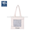 Canvas Fabric Printed Shopping Coin Bag For Women